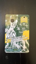 BART Bay Area Rapid Transit Collectible Ticket Blue Oakland Athletics Expired picture