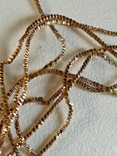 Authentic German Metal Bullion Crinkle Wire Tinsel Gold Christmas Ornament picture