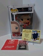Elizabeth Olsen Autographed WandaVision Wanda 70s POP Vinyl Figure #717 picture