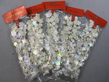 Vintage Lot 5 Celestial iridescent Stars Plastic Garland Anthropomorphic 3yds Ea picture