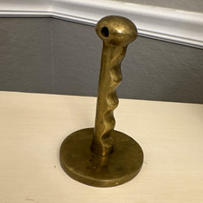 Vintage French Brass Meat Pounder 1950s Butcher Tenderizer Made in France picture