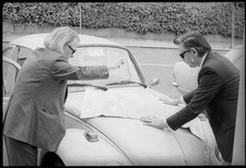 Swiss diviner Bruno Weber searches for the kidnapped Aldo Moro Rom- Old Photo picture