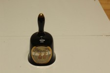 VTG Souvenir Ceramic Bell From Hawaii 24k Gold Rim Chokin Art Deco Collectible picture