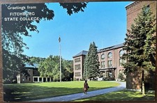 FITCHBURG MA MASS~Greetings From Fitchburg State College University~1964~Unused picture