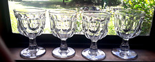 EAPG 12oz. ASHBURTON FLINT GLASS WATER GOBLETS - set of 4 - c. 1850s picture