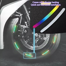 20 PCS Rainbow reflective sticker for car wheels for bicycles/motorcycles picture