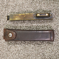 Vintage Antique Tycos Brass Handheld Sighting Spirit Level Surveying Tool Case picture