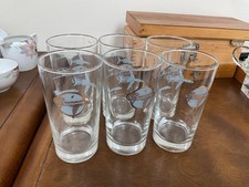 Set of 6 Vintage Grumman Gulfstream II Glasses Tumblers picture