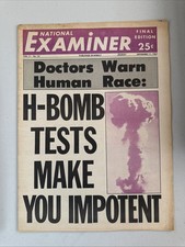 1967 Sept 11 National Examiner Newspaper, H-Bomb Tests Make you Impotent (VRN10B picture