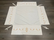 WHITE EUCHARISTIC PROCESSIONAL CANOPY WITH GOLD EMBROIDERY picture