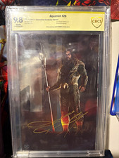 DC Aquaman #28 (2017) Convention Exclusive Variant CBCS 9.8 Signed Jason Momoa picture