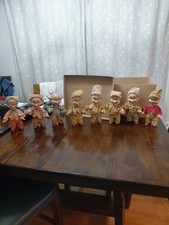 RARE 1938 SNOW WHITE SEVEN DWARVES DOLLS KNICKERBOCKER DISNEY Set 8 picture