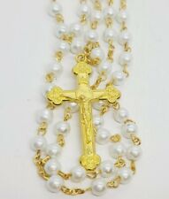 Faux Pearl Beaded Rosary 19