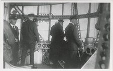 Vintage Graf Zeppelin LZ127 Control Room Cockpit Photo Postcard Airship picture