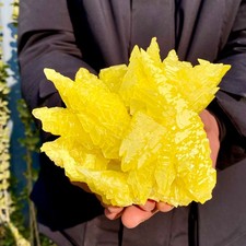 118G Rare Natural yellow sulfur crystal quartz crystal mineral specimen picture