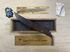 Hoback Knives Radford - JUMA Golden Dragon / Black DLC Ti - Black DLC 20CV picture