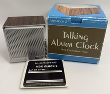 Vintage Micronta Vox Clock 2 Talking Alarm Clock 63-903 Japan Box Manual WORKS picture