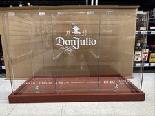 Large RARE Don Julio Display Case Liquor Lock Box  Curio bar tequila Acrylic picture