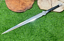 OUTSTANDING CUSTOM HANDMADE 30 INCHES LONG IN HIGH POLISHED STEEL HUNTING SWORD picture