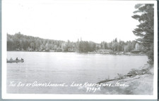 NICE RPPC VIEW OF THE BAY AT GAPPA'S LANDING ON LAKE KABETOGAMA, MN picture