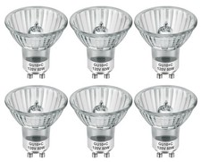 SerBion GU10 120V 50W Halogen Light Bulbs for Track and MR16, Clear Glass picture