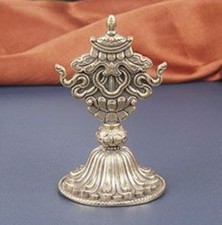 Brass Tibetan Nepalese Eight Auspicious Symbols Ritual Tool Tibetan Style Decor picture