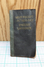 Vintage Abbott's Webster's Vest Pocket Dictionary picture