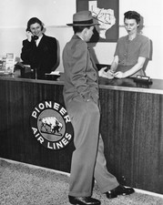 c1950 Pioneer Air Lines Ticket Office Windsor Hotel Abilene Texas 8
