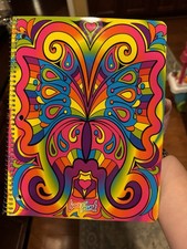 Vintage Lisa Frank Spiral Notebook Vibrant Butterfly Never Used 1990s Rare picture