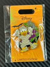 Rare Disney Donald Duck Mummy with Coffin Halloween Pin Limited Edition picture