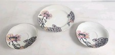 Vintage China Tea Saucer Lot Of 3 Made in Occupied Japan Floral Porcelain  picture