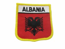 Albania Albanian Country Flag Iron On Patch picture