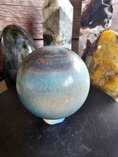 Trolleite Sphere 69mm 1 lb Blue Teal Natural Crystal Polished Stone picture