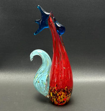 Fifth Avenue Crystal LTD Art Glass Rooster Chicken Hen Country 9 1/2