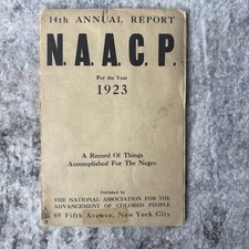 Rare & Original NAACP 14th Annual Report (1923), Published 1923, New York picture