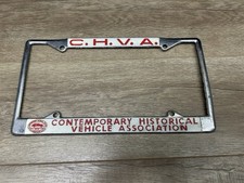 Vintage C.H.V.A. Contemporary Historical Vehicle Association License Plate Frame picture