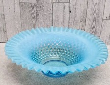 Beautiful  Fenton Blue Opalescent Hobnail Bowl💥Read Description💥 picture