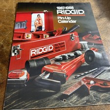 Vintage Collectible Ridgid ToolSwimming Suit Pin- Up Calendar 1987-1988 USA picture