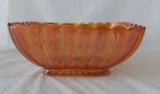 Vintage Imperial Marigold Iridescent Bowl Pillar Flute Pattern 5 1/4 ” Square picture
