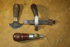 Vintage C S Osborne and CA Myers Leather Tools - Blade - Awl - Cutting Gauge picture