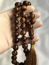 Genuine Old Germany  Cherry Amber 33  سبحة مسكي خام الماني خراطة الموصل دمعة picture