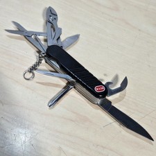 BUCK SwissBuck WENGER 87502 Black Swiss Army Knife TASKMATE II Pocketknife Multi picture