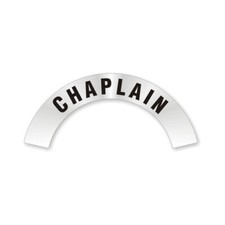 3x7 Inch Chaplain Helmet Crescent Rocker Reflective Sticker Decal Decal Rockers picture