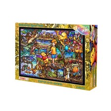 Tenyo (Made In Japan) 500-Piece Stained Art Jigsaw Puzzle, Disney Winnie The Po_ picture