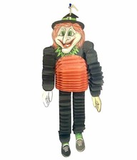 Vintage Halloween Diecut Beistle Dancing Witch Decoration One Dancer 1950s picture