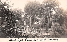 RPPC Billings Bridge and house Photo Postcard G55 picture