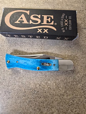 Case XX BR61135 SS Axe Handle Pocketknife Caribbean Blue Bone picture