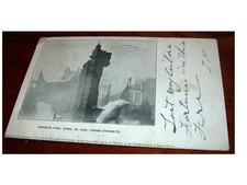 Antique 1904 Postcard TORONTO FIRE USING DYNAMITE Lost Entire Fortune picture