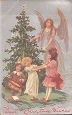 Vintage Postcard Best Christmas Wishes TUCK Christmas Series No. 136  1908 picture