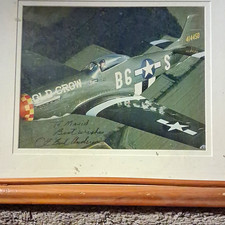 Framed WWII P-51 Mustang Photo Print 